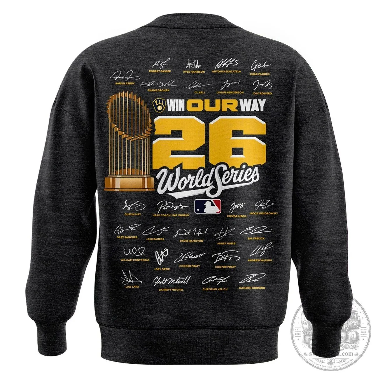 2026 National League Champions Sweatshirt - Milwaukee Brewers Locker Room Style 5 2026 National League Champions Sweatshirt - Milwaukee Brewers Locker Room Style