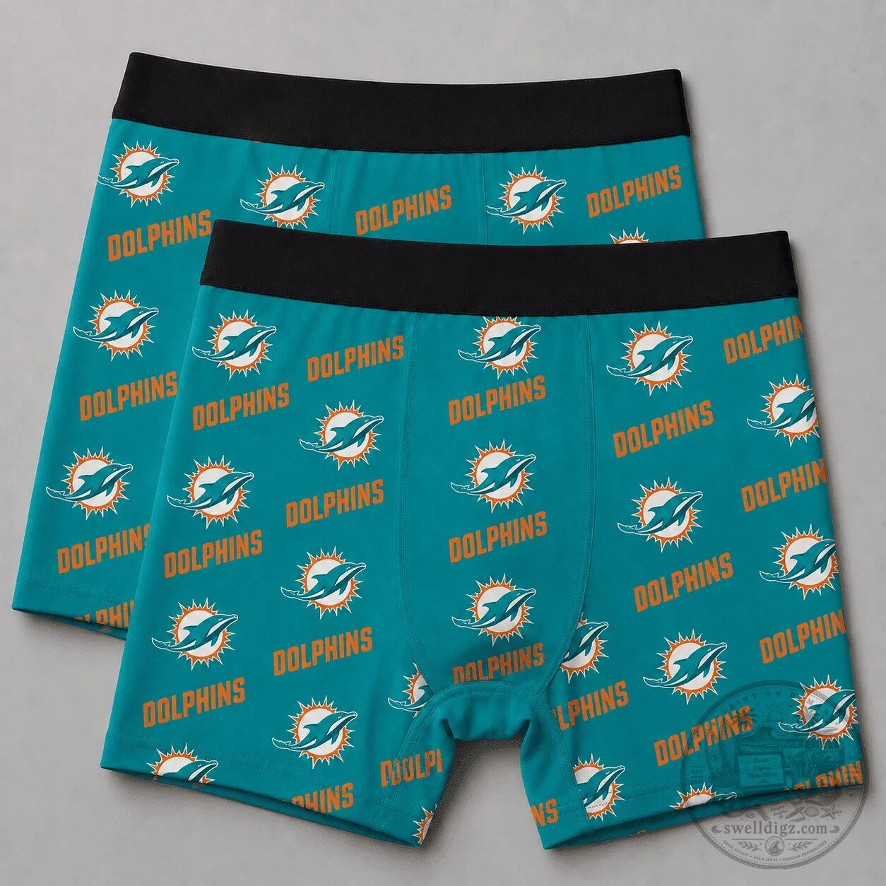 Miami Dolphins Football Team Logo Men’s Boxer Briefs