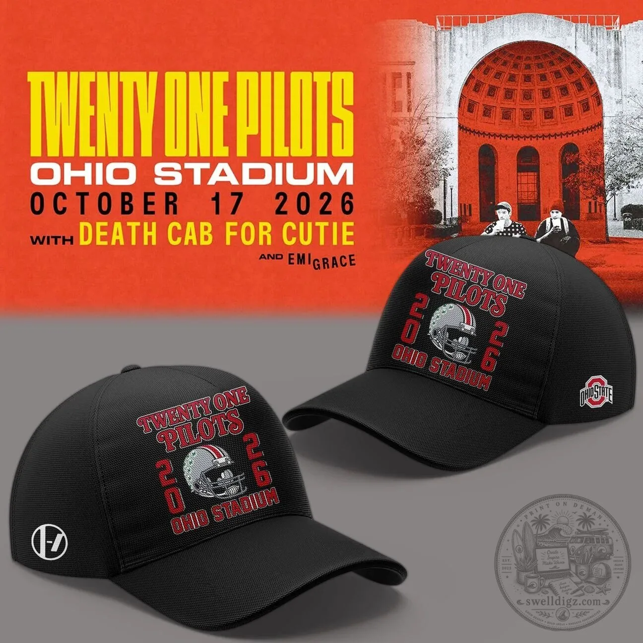 Ohio State Football Twenty One Pilots Concert October 17 2026 T-Shirt 7 Ohio State Football Twenty One Pilots Concert October 17 2026 T-Shirt