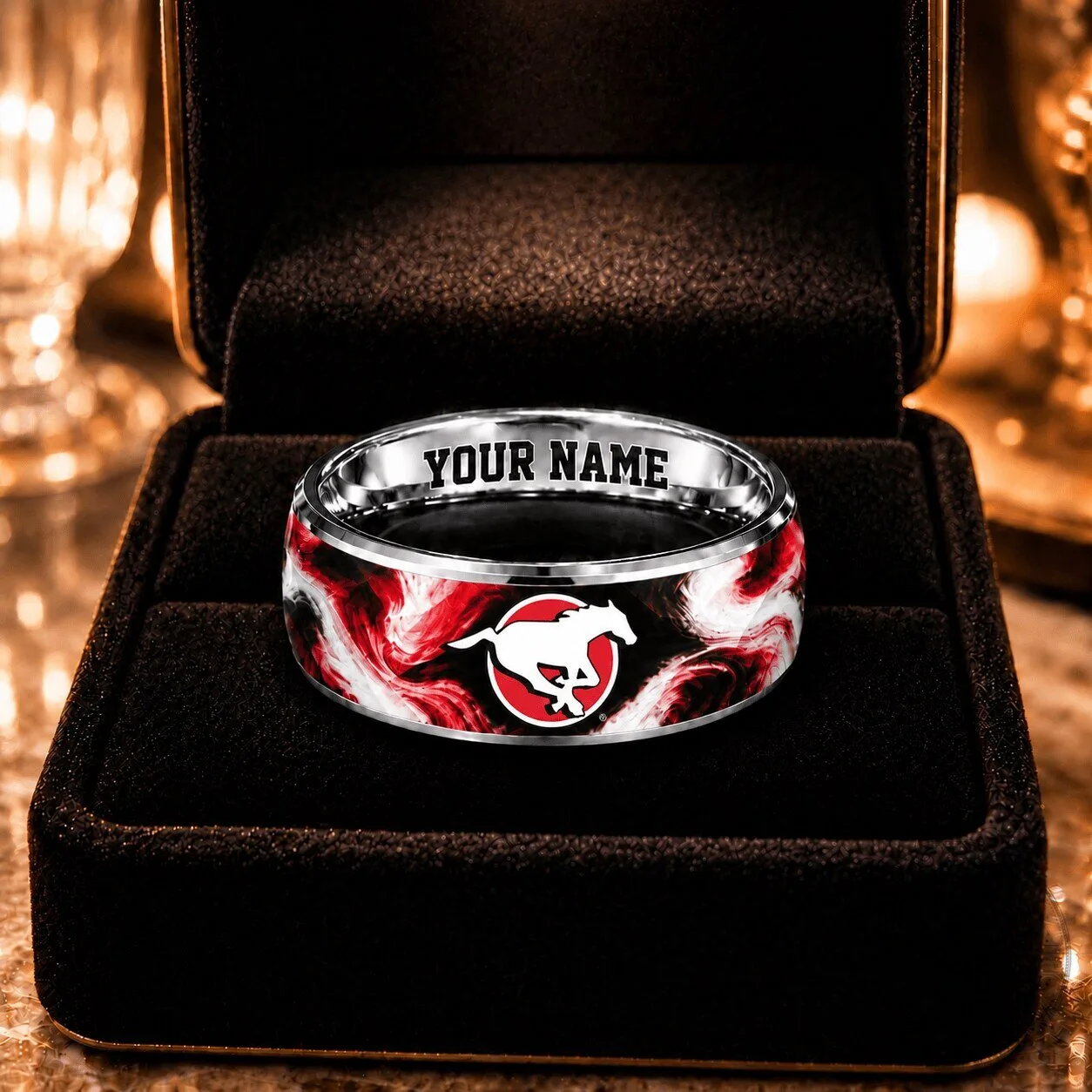 Calgary Stampeders CFL Custom Name Ring for Football Fans