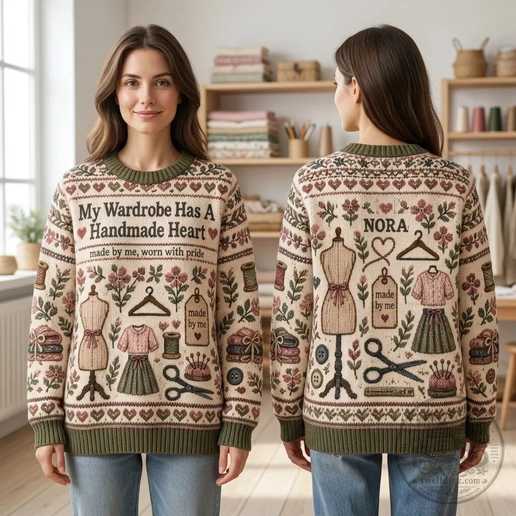 My Wardrobe Has A Handmade Heart Sewing Enthusiast Ugly Christmas Sweater
