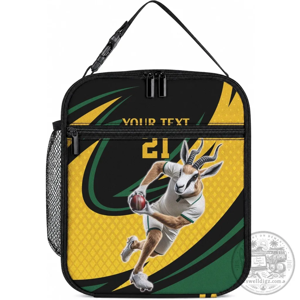 South Africa Springboks Rugby Team Custom Lunch Bag
