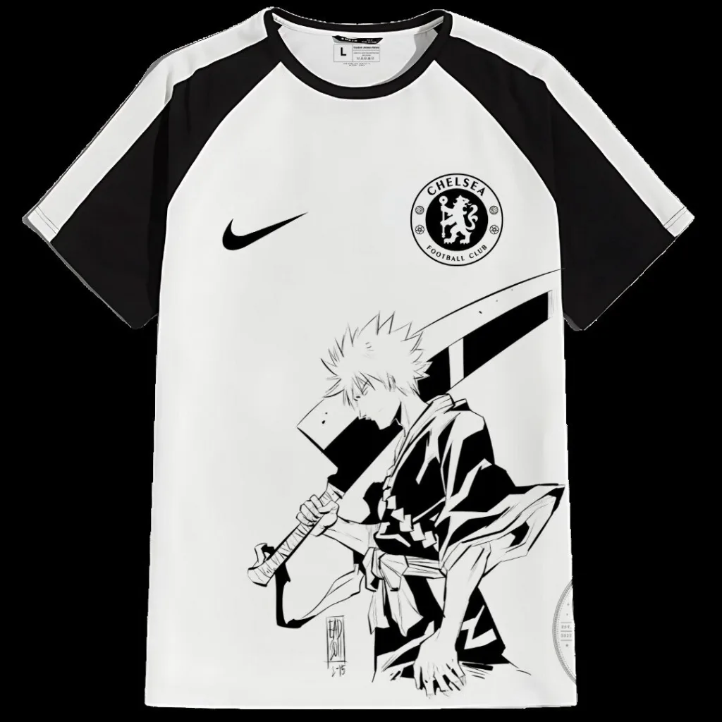 Chelsea Football Club Ichigo Kurosaki Bleach Anime Graphic T-Shirt