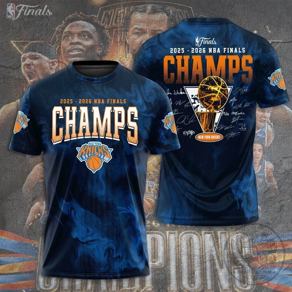 New York Knicks 2026 NBA Finals Champions Fan T-Shirt